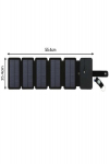 Atsarginis maitinimo &scaron;altinis ("Power Bank") Sulankstomas 10 W saulės elementų įkroviklis, ne&scaron;iojamas 5 V 2,1 A USB