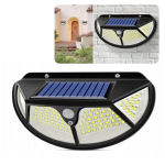 Vandeniui atspari lauko lempa su saulės baterijomis ir judesio jutikliu