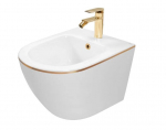 Rea Carlo Mini White Gold Edge pakabinamas bidė