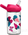 Vaiki&scaron;ka gertuvė Camelbak Eddy+Kids Butterflies, 400 ml, rožinė