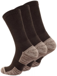 Unisex žygio kojinės su &scaron;ukuotine medvilne Stark Soul 2103, rudos, 3 poros