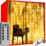 Girlianda &ndash; užuolaida 3&times;3, 300 LED