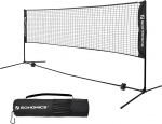 Songmics Badmintono tinklas su metaliniu rėmu, 3m, juodas