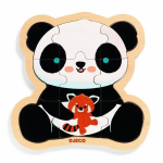 Medinis mokomasis galvosūkis Panda Djeco DJ01821, 9 el.
