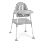 Maitinimo kėdutė WellGro 3in1, Grey
