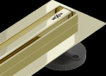 Du&scaron;o latakas Mexen Flat 360 Slim, Gold, 130 cm