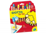 Spalvoti pie&scaron;tukai ir drožtukas Giotto Be-Be, 12vnt