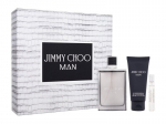 Rinkinys Jimmy Choo Man vyrams: tualetinis vanduo, 100 ml + 7 ml + du&scaron;o želė, 100 ml