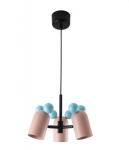 MOUSE II pakabinamas lubinis &scaron;viestuvas, 3*E27, 25W, IP20, rožinė, GTV
