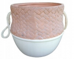 Boho keramikos balto molio korpusas 13 cm