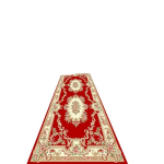 1 vnt. Bohemi&scaron;kas Persi&scaron;kas Kilimas Skalbiamai Vonios Kambariui Raudonas, 19,69 * 138 colių / 50 * 350 cm