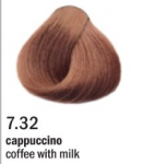 Allwaves Cream Color plaukų dažai, ilgalaikis dažymas, 100 ml 7.32 kapučino