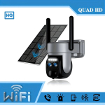 2.4GHz WiFi 5DBi Dviguba Antena, 360&deg; Gimbalas, PIR Judesio Daviklis, 3MP Dvigubas Objektyvas