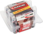 &Scaron;arminių baterijų paketas Ansmann, AAA, 1,5 V, Raudona, 20 vnt