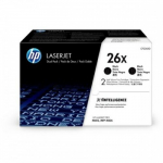 Kasetė lazeriniui spausdintuvui hp originalus toneris cf226xd, juodas, 18000 (2x9000)p, didelės talpos, hp 26x, hp 26x, hp laserjet pro m402, pro mfp m426, dviguba pakuotė, 2x930g, o