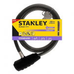 Dviračio raktinė spyna su trosu S741-157 STANLEY