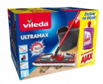 "Vileda" plok&scaron;čia &scaron;luota su valytuvu ir kibiru + "Ajax