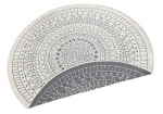 Northrugs dvipusis dvipusis kilimas Twin Porto Grey Cream, 140x140 cm