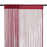 Virvelinės užuolaidos, 2vnt., 100x250cm, vy&scaron;ninės spalvos, Raudona