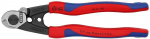 Žirklės pjaustymui vielinių lynų nuo 190 mm iki D7 mm comfort rankena, Knipex