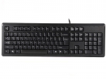 a4tech kr-92, klaviatūra cz, klasikinė, atsparumo i&scaron;siliejimui tipo laidas (usb), juoda
