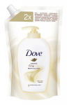 Skysto muilo papildymas Dove Caring Fine Silk 500 ml