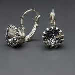 Auskarai moterims DiamondSky Vintage VI su Swarovski kristalais