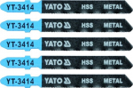 Atsarginiai pjūkleliai el.siaurapjūkliui 5 vnt. (metalui), Yato (YT-3414)