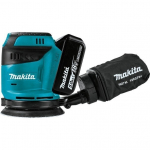 Akumuliatorinis ekscentrinis &scaron;lifuoklis Makita 18V 125mm 2x5,0Ah Li-Ion (DBO180RTJ)