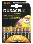 baterijos &scaron;arminės, aaa, 1,5 v, "duracell", lizdinė plok&scaron;telė, 8 pakuotės, 42323, basic