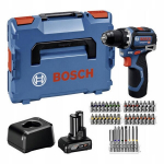 Akumuliatorinis suktuvas Bosch 12v, 32 Nm, 2 akumuliatoriai, dėklas
