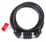 Dviratinė spyna Martes Cypher 6x1500 mm su 4 skaitmenų kodu