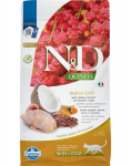 Farmina N&D Cat Quinoa Adult Skin&Coat sausas maistas katėms su pauk&scaron;tiena ir kokosu, 1.5 kg