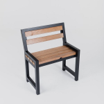 Suoliukas su atlo&scaron;u sodui 68*37 cm, ruda