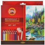 Mondeluz pie&scaron;tukai 72 spalvų + teptukas - Koh-I-Noor