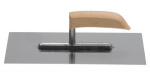 Nerūdijančio plieno glaistyklė su medine rankena 270x130 mm