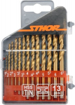 13 Tytan metalinių grąžtų 1.5&ndash;6.5 mm rinkinys- Sthor 22300