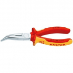 Replės prailgintomis lenktomis žiaunomis izoliuotos VDE 1000V, 25 26 160 KNIPEX