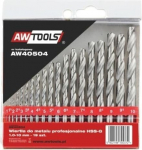 Awtools Hss Grąžtų Rinkinys Metalui 19 vnt. 1-10 mm