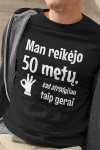 Vyri&scaron;ki mar&scaron;kinėliai &bdquo;Man reikėjo 50 metų&ldquo;, juodi