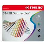 Akvareļzīmuļi STABILO AQUACOLOR | 24 krāsas