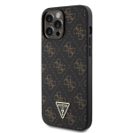 Guess PU Leather 4G Triangle Metal Logo Case