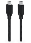 GENIUS nab&iacute;jec&iacute; kabelis ACC-C2CC-3A, 150cm, USB-C ir USB-C, 3A, PD60W, atviras, černinis