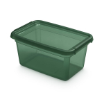 basestore konteineris su dangčiu ir spaustukais 19x28x13cm 4,5l