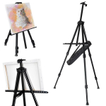 Sulankstomas molbertas, juodas