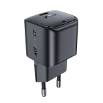 Mini tinklo įkroviklis GaN PD 30W USB-C, juodas