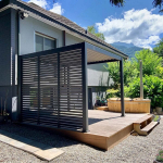 Žaliuzės pavėsinei Pergola Premium, pilkos