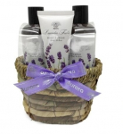 Rinkinys Aurora Lavender Fields: du&scaron;o želė, 180 ml + &scaron;ampūnas, 180 ml + kūno balzamas, 60 ml