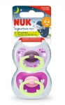 Silikoninis čiulptukas Nuk Signature Night, 0-6mėn, 2 vnt.