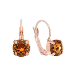 Auskara moterms DamondSky Glory Lght Amber su Swarovsk krstalas DS02A886